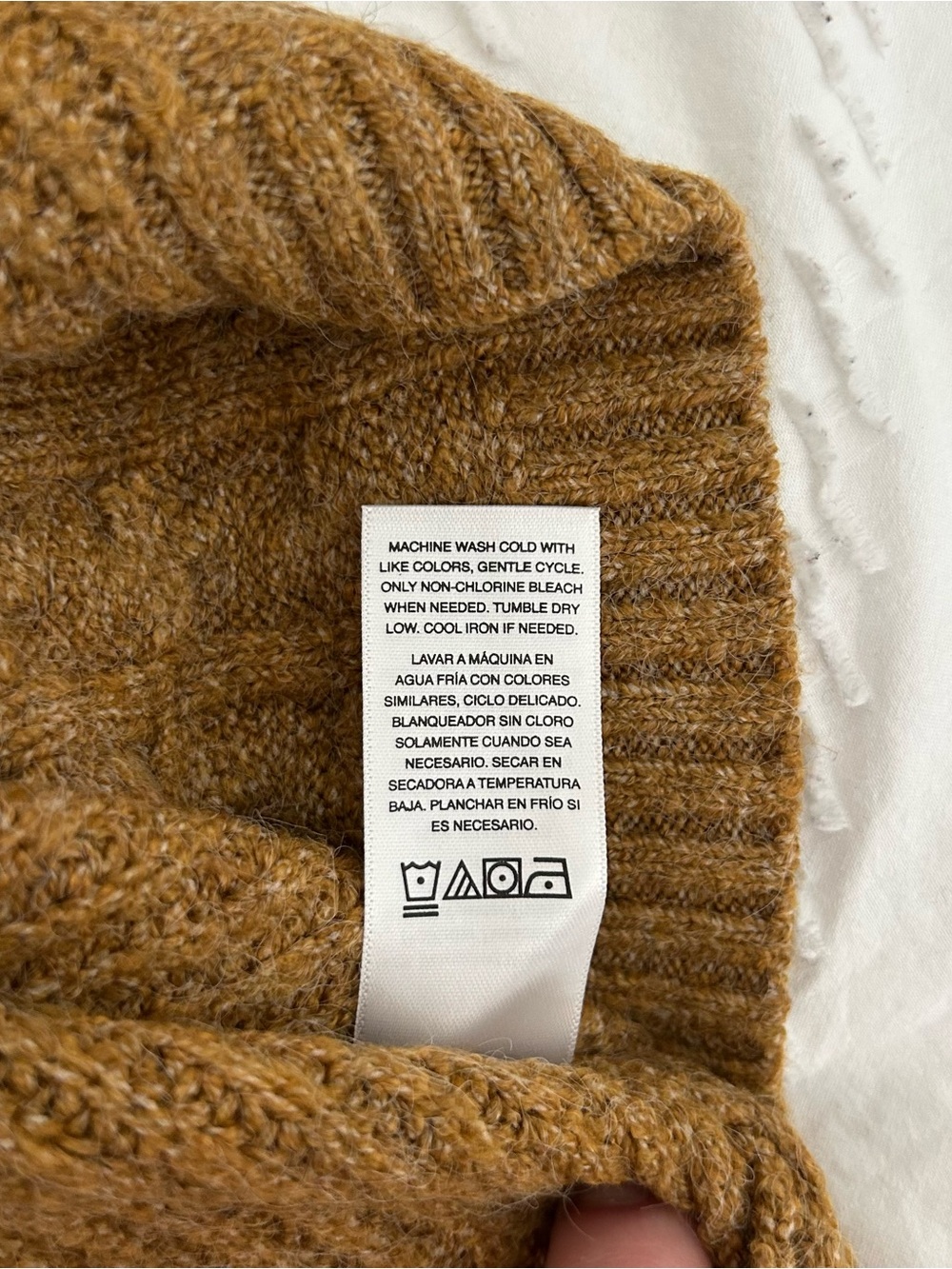 Scoop Women’s Balloon Sleeve Crewneck Cropped Sweater Camel Tan L (12-14) NEW - Picture 9 of 9